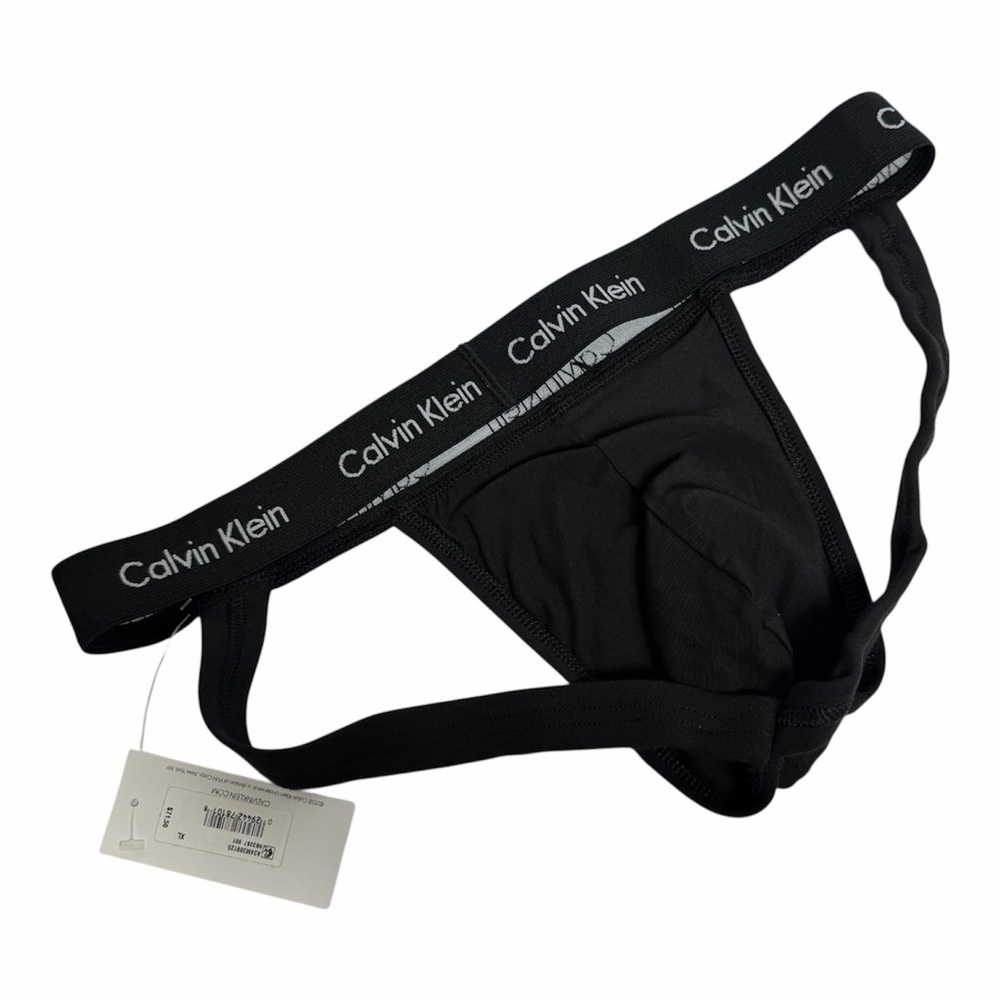 CALVIN KLEIN MEN'S BLACK JOCKSTRAP UNDERWEAR SIZE XL NEW WITH TAGS